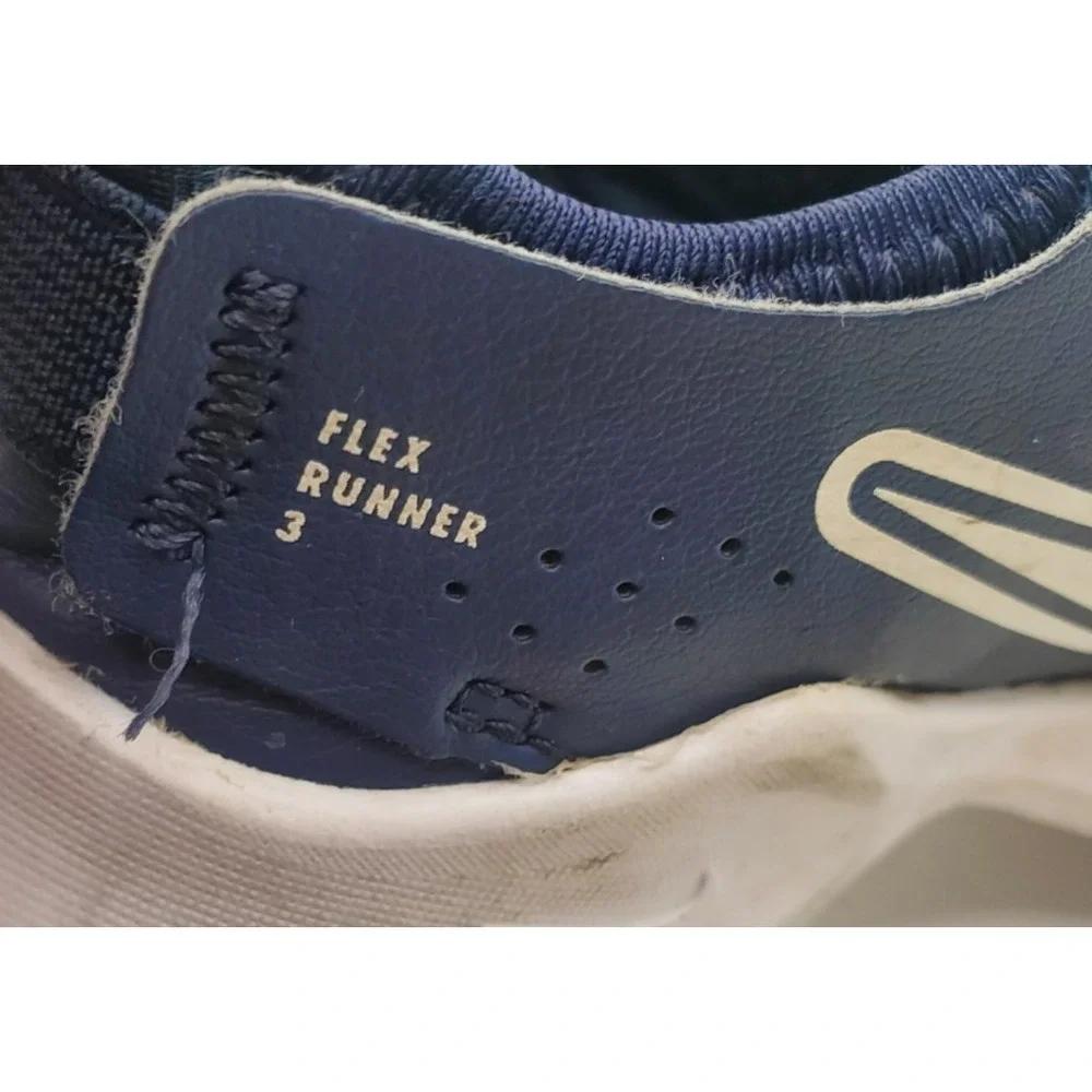 Nike Flex Runner 3 PS Navy White Kids Preschool Sz.10C Running Shoes FN1449-403